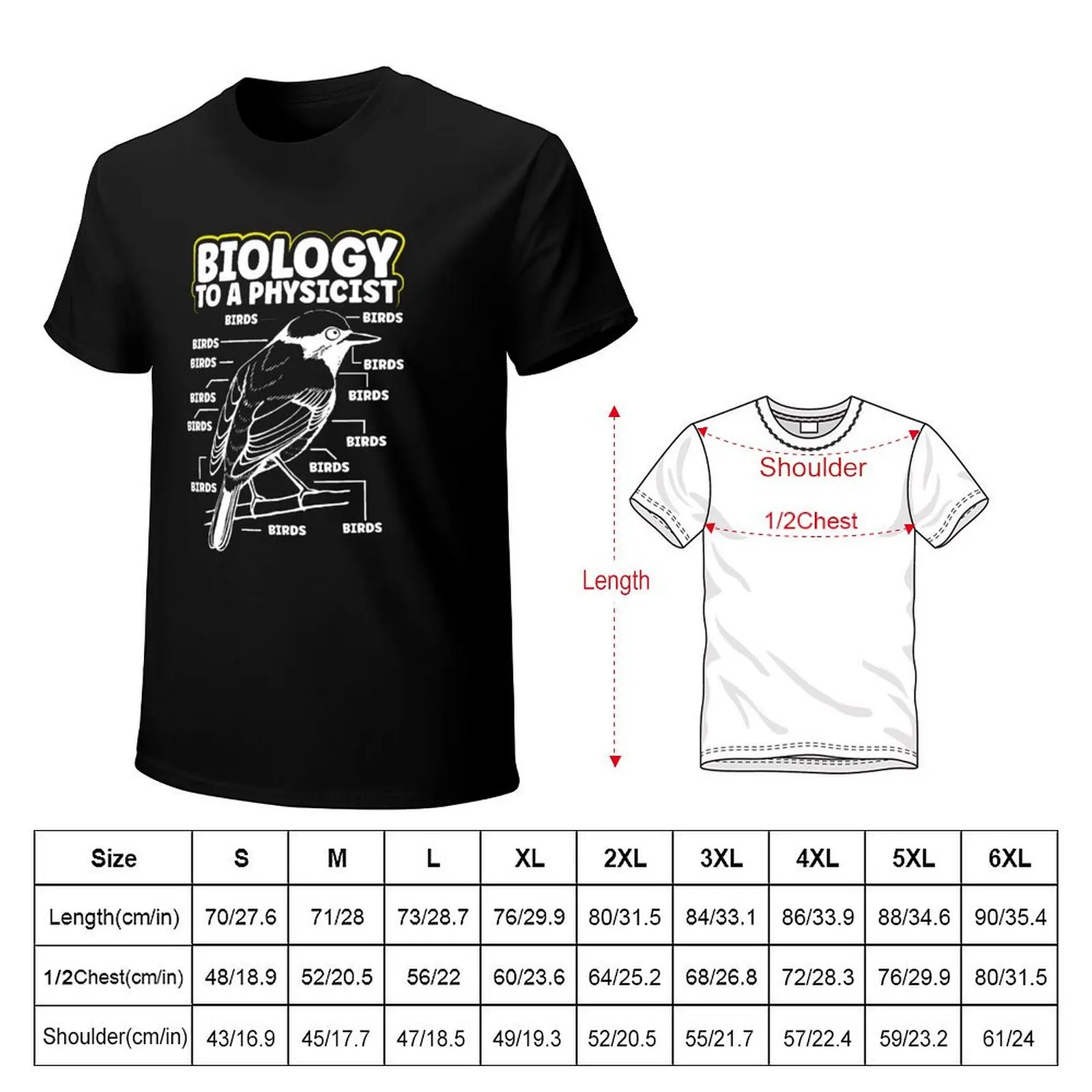 Biology To A Physicist Biologist Microbiologist T-Shirt Soft Anti-Shrink Cotton Tee