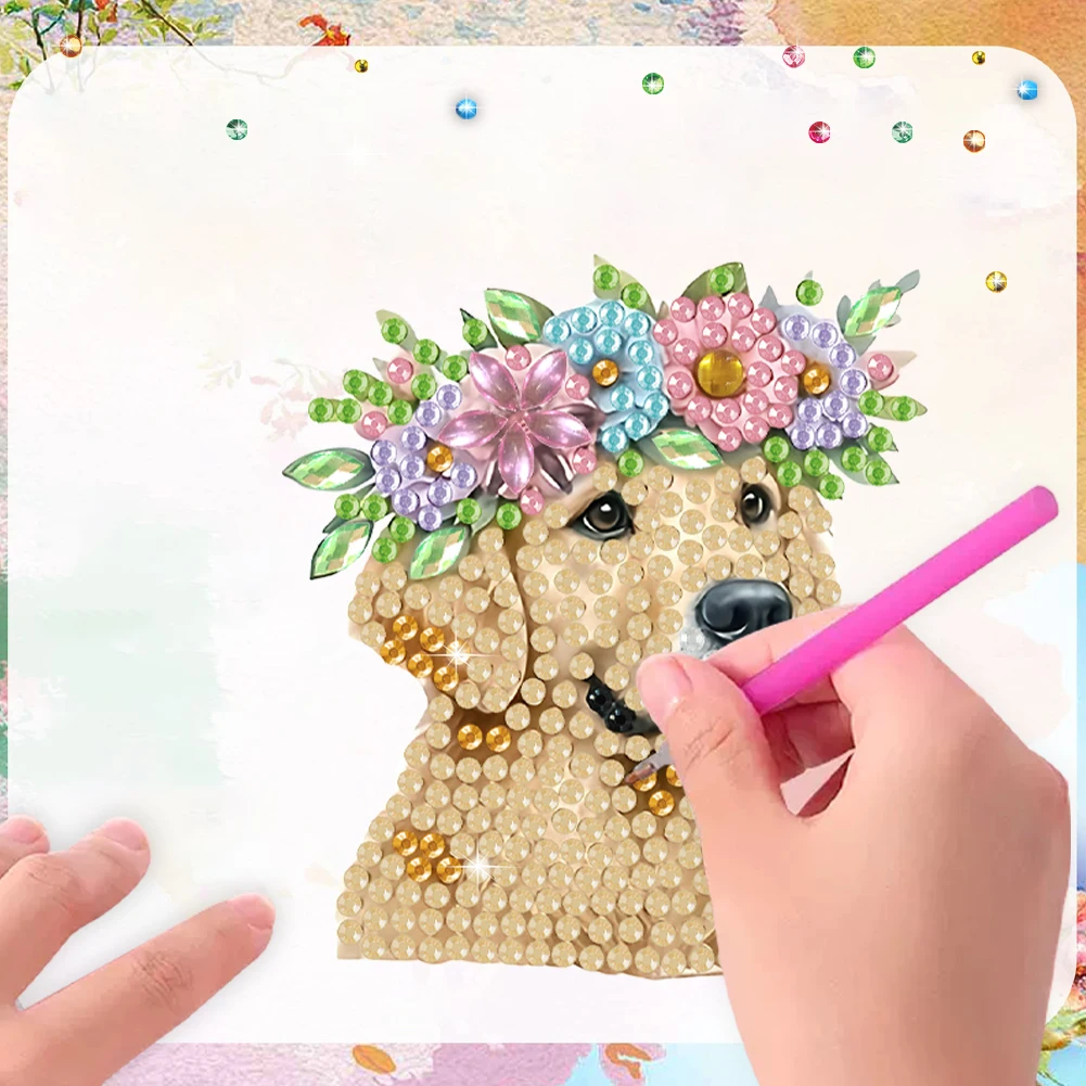 

6pcs DIY Animals Design Diamond Art Fridge Magnet Kit Diamond Painting Magnets Refrigerator Mailbox Home Decoration DIY Crafts