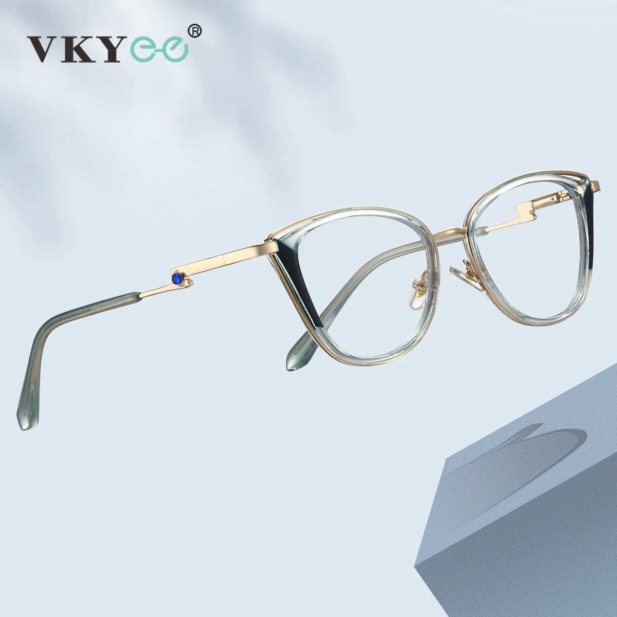 VICKY Popular Gradient Color Women's Design High-end Frame Blue Light Blocking Reading Glasses Customizable Prescription 86013