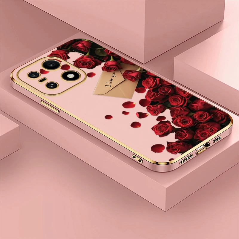 Чехол для телефона Oneplus 15 с рисунком розы, чехол для Oneplus 15 1 + 15, мягкий силиконовый противоударный чехол из ТПУ сзади Couqe