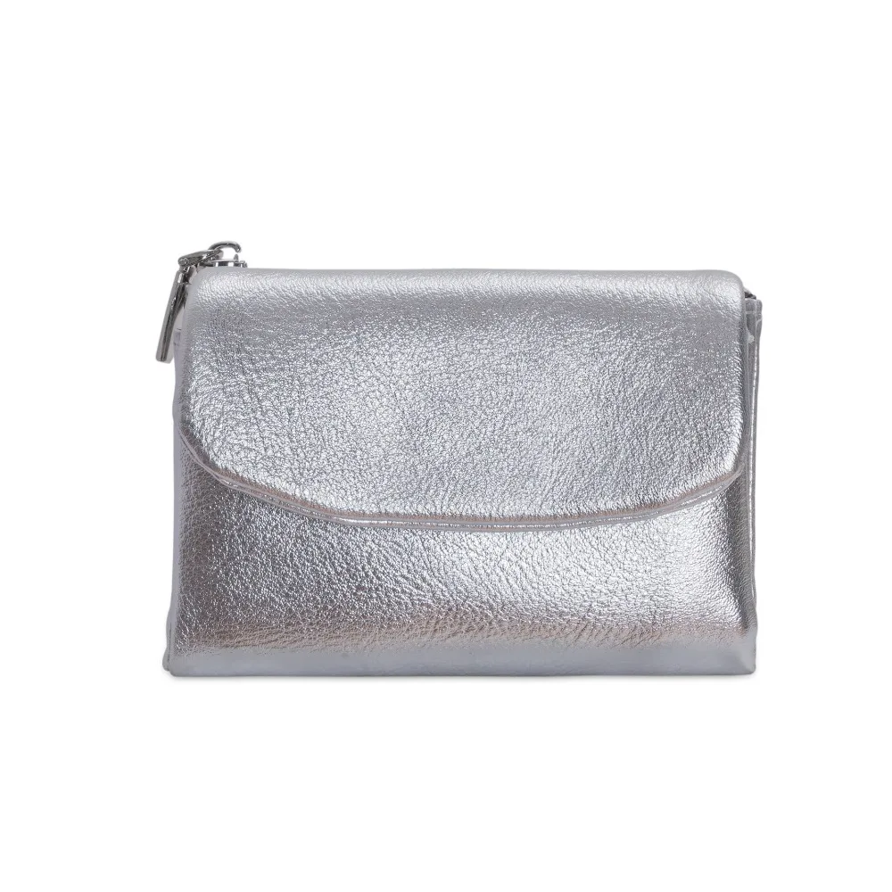 محافظ قصيرة بسحاب أنيقة بلون سادة وسعة كبيرة ومحفظة للعملات المعدنية وحامل بطاقات من الجلد الناعم للنساء #1