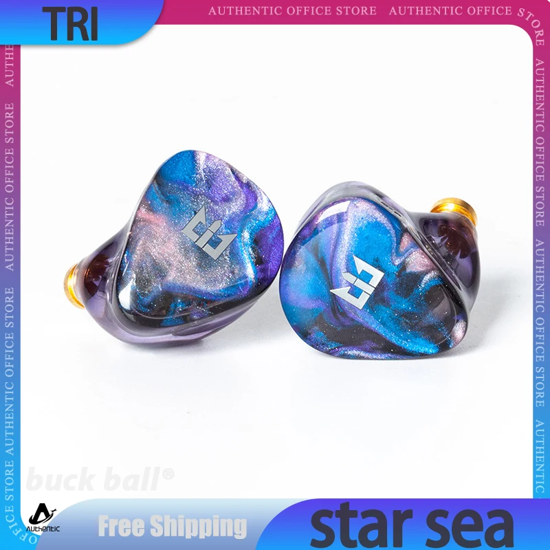 Tri Starsea Earphone 2ba+1dd Driver Unit Hifi In Ear Monitor Earphone Sports Music Headset Customize Headphone Gamer Accessories