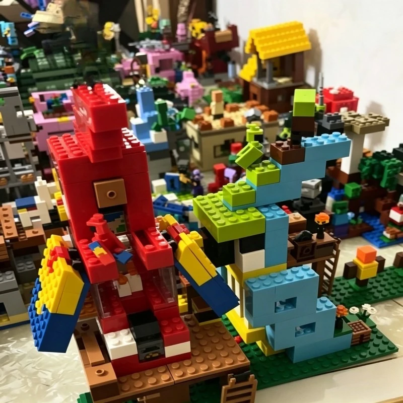Moc Papageienhäuser Modellbausatz Spielzeug