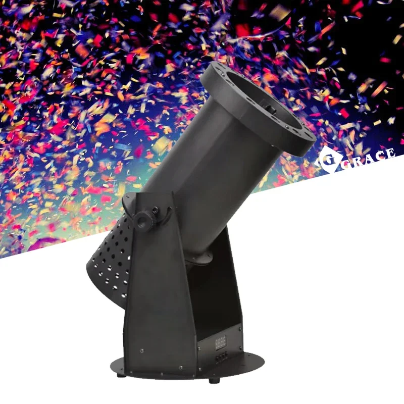 LED Confetti Cannon Manufacturer 1500W RGB Led Lamp Confetti Cannon Color Paper Confetti Machine