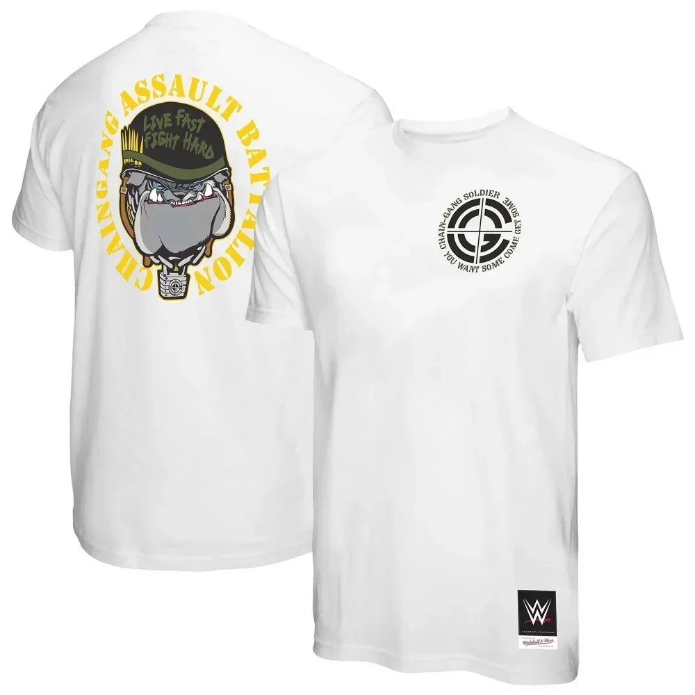 Camiseta azul marino John Cena ropa masculina del Tour de Glasgow 2025، manga corta de verano grande para deportes al aire libre