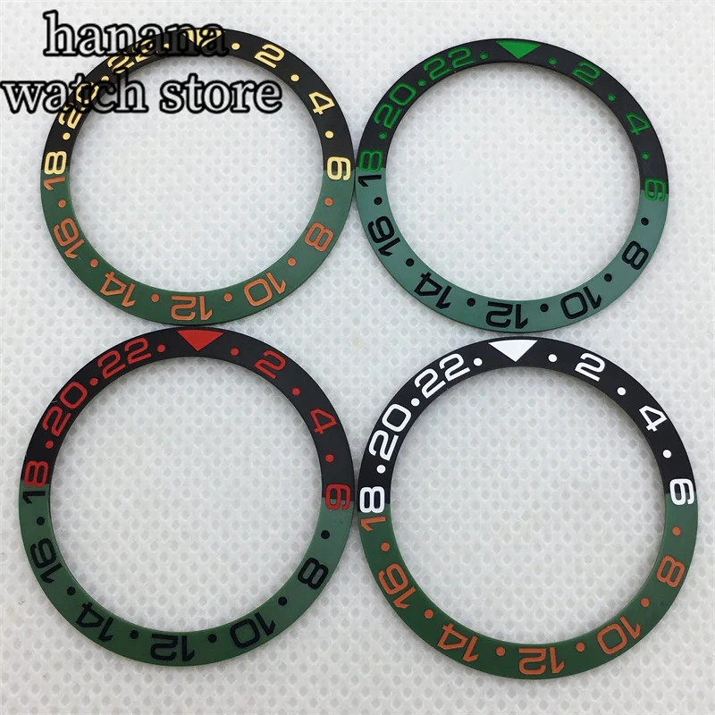 Bligger-メンズケース用セラミックベゼル、38mm、40mm