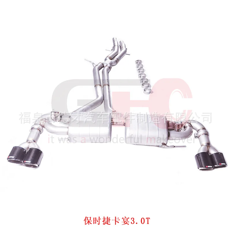 

Suitable for 19-24 Porsche Cayenne 3.0T modified to GFC mid-tail electronic valve exhaust pipe modified sports car sound