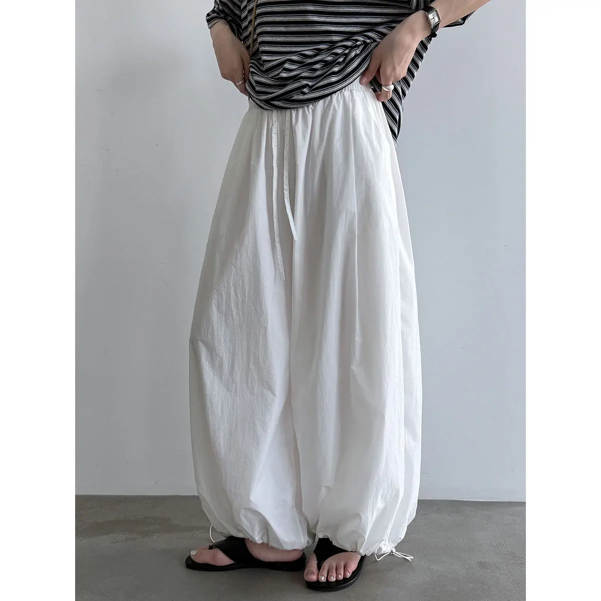 

Harem Jogger For Women, Summer 2026, Elastic Waist, Casual Loose Wide-leg Pants