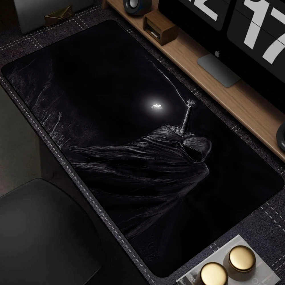 Black White Anime Mouse Pad Guts sword in berserk Gamer Mouse Mat Computer gaming Accessories Keyboard Laptop mouse Desk pad