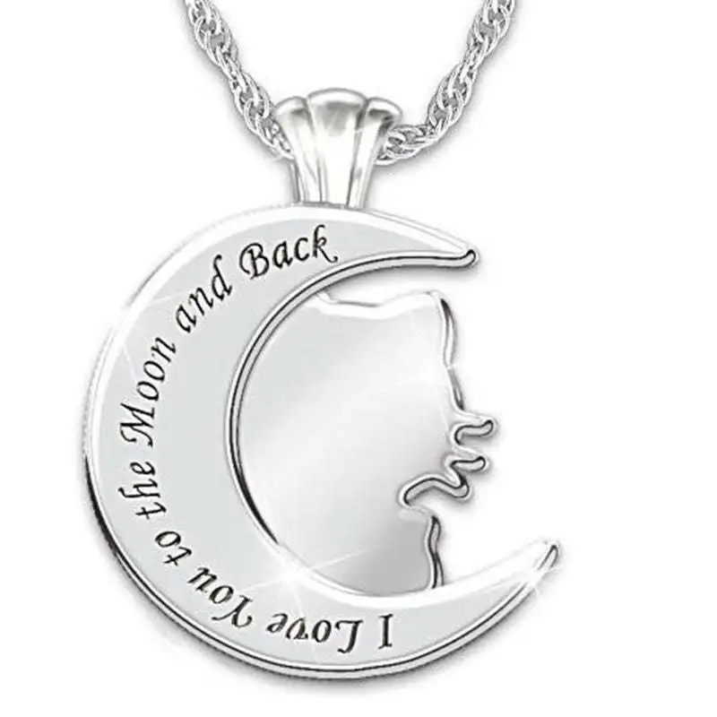 جديد سانريو مرحبا كيتي أنيمي سبيكة لطيف Kawaii الإبداعية القمر نمط هريرة قلادة الكرتون بسيط الأطفال قلادة هدية عيد