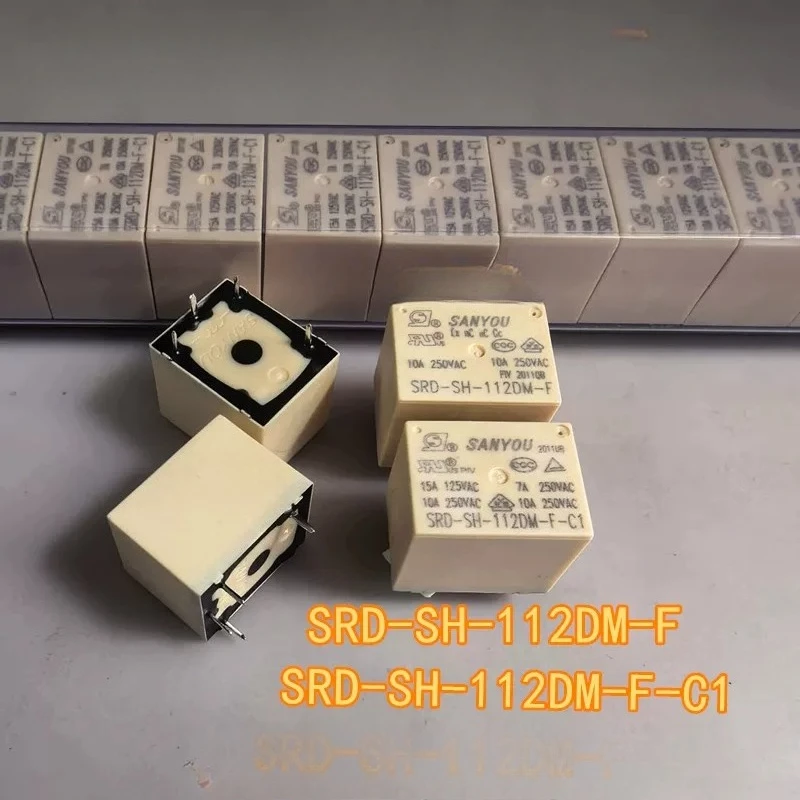 10PCS/LOT  SRD-SH-112DM-F 112DM-F-C1 10A 12VDC Electroacoustic Device