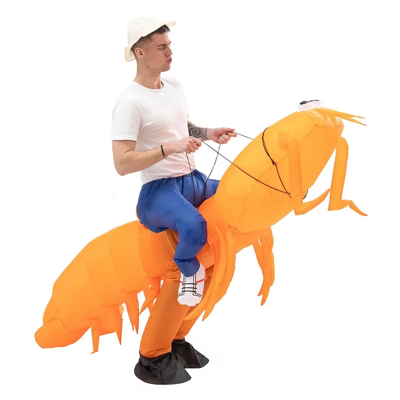 Inflatable Shrimp Mascot Cosplay Costume Activities Toys Stage Show Activity Suit Active Atmosphere Doll Inflatable Clothing