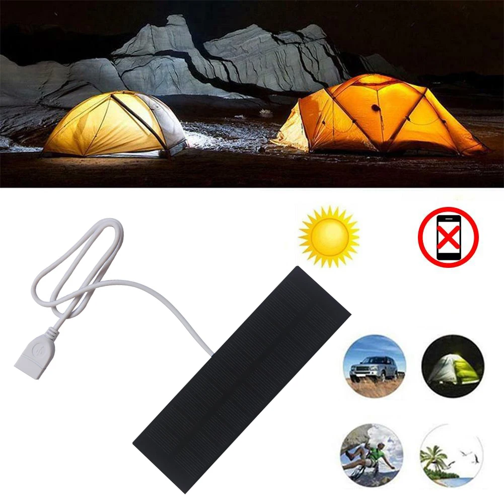 Simplify Your Outdoor Power Needs With This Compact 2W USB Solar Charger An Essential Tool For Any Adventure Lover