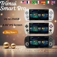 Trimui Smart Pro Handheld Game Console 4.96''IPS Screen Linux System Joystick RGB Lighting Smartpro Retro Video Game Player Gift