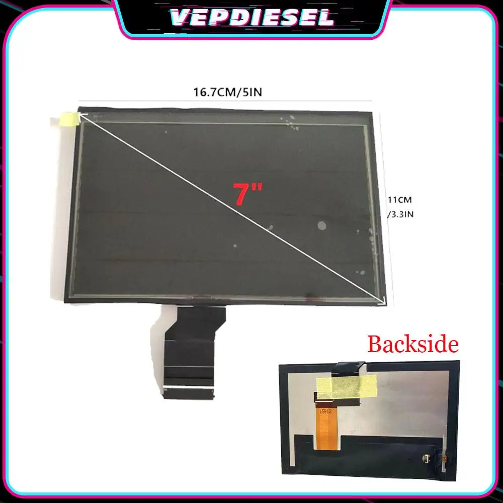 

7" LCD Display Touch Screen Radio Navigation Replacement Parts For 2017-2020 JEEP TDO-WXGA0700K00057-V1 TDO-WXGA0700K00033-V2