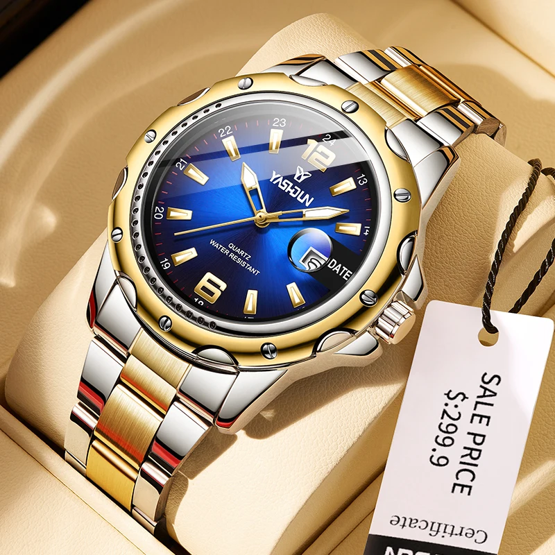 

Luxury Watch For Men Waterproof Luminous Date Men's Watches Stainless Steel Business Quartz Watch Male Wristwatch Clock reloj
