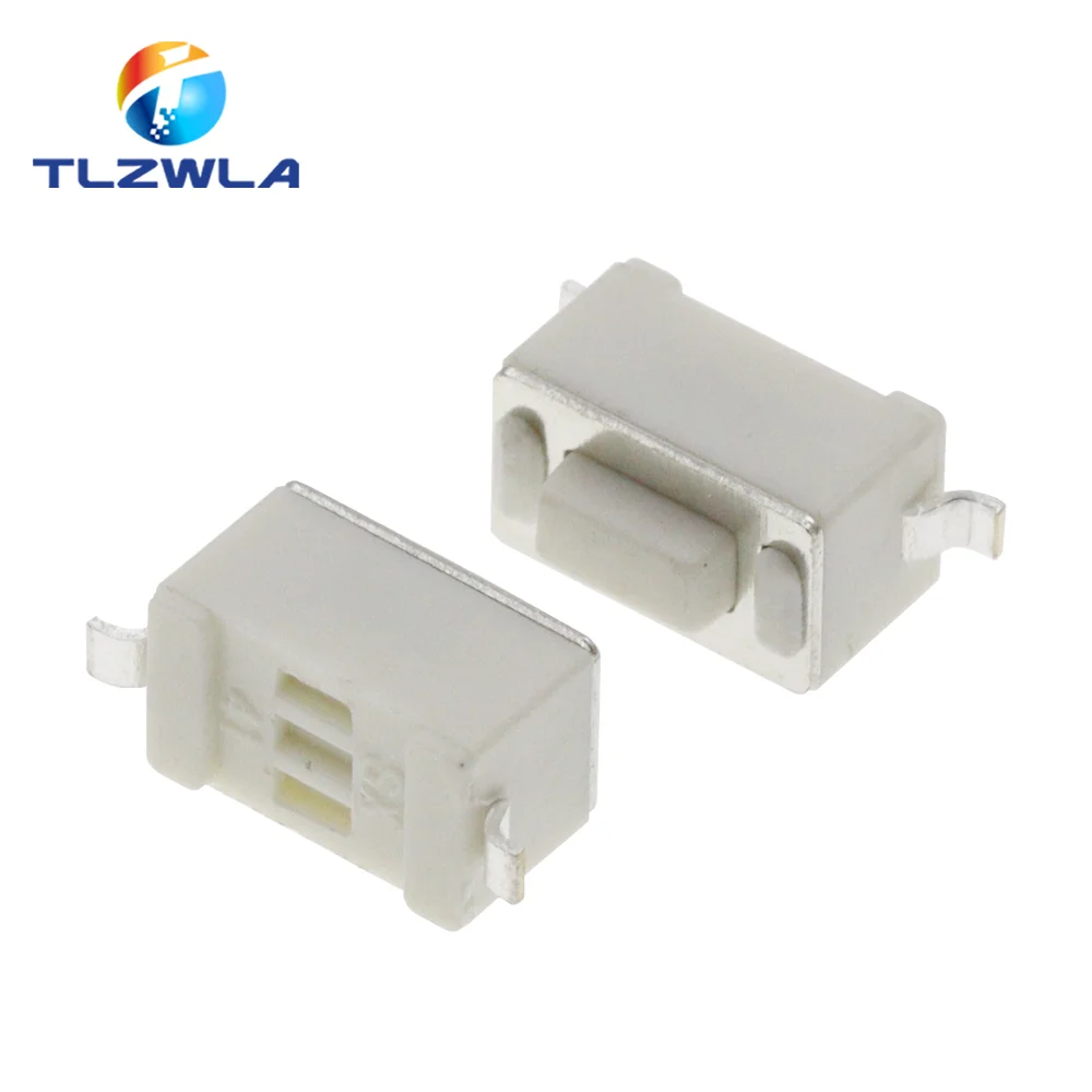 1000PCS 3X6X4.3MM 2Pin SMD DC12V 50mA Tact Switch Push Button Touch Micro Switch 3*6*4.3mm White Button