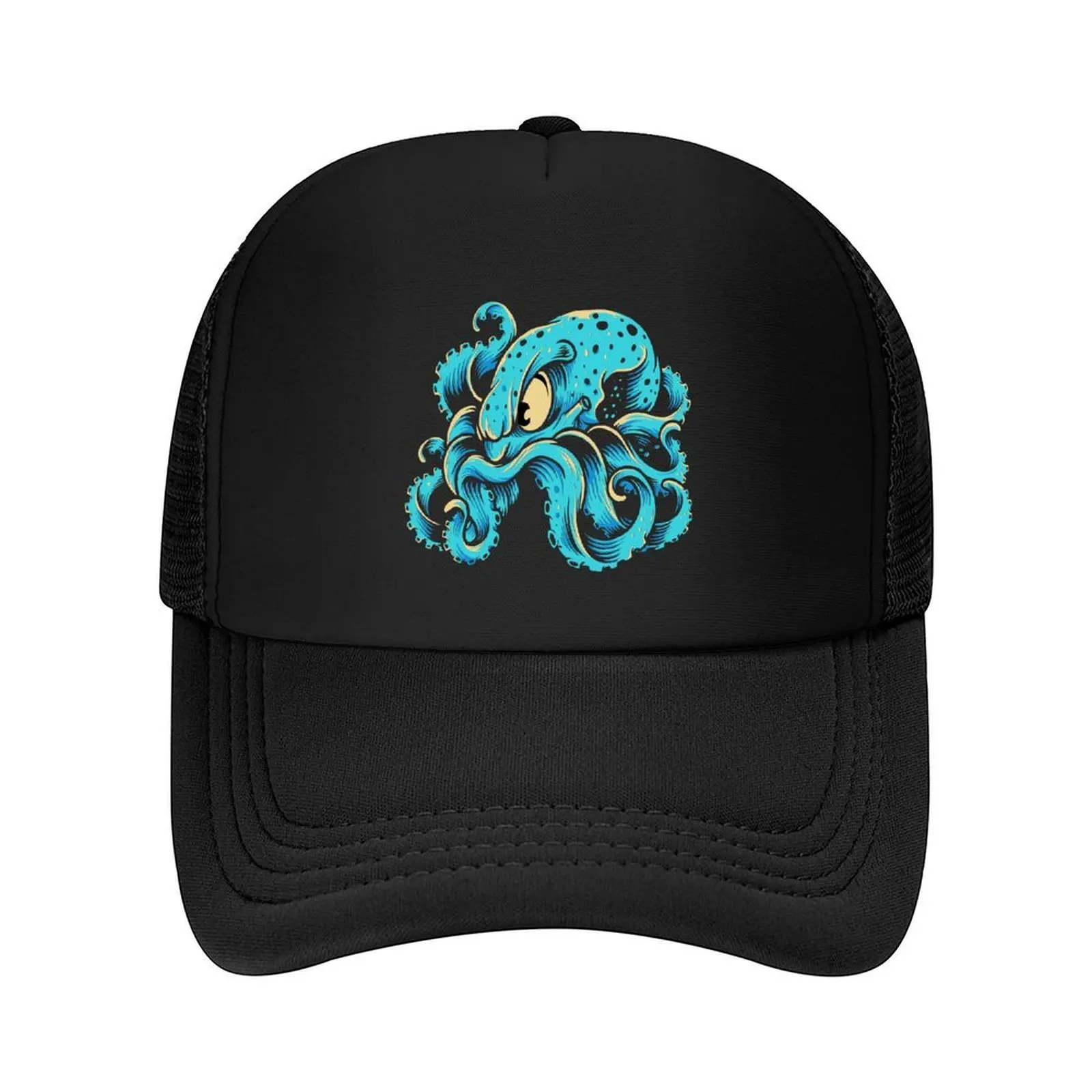 

Furious Blue Kraken Baseball Cap New Hat summer hat Luxury man cap Golf Hat Men Golf Wear Women's
