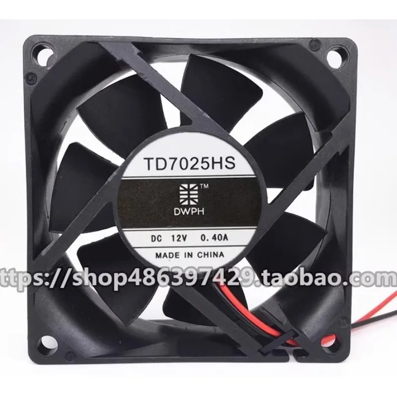 

Original Cooler Fan for DWPH TD7025HS 12V 0.40A 7CM 7025 2-wire Cooling Fan 70*70*25mm