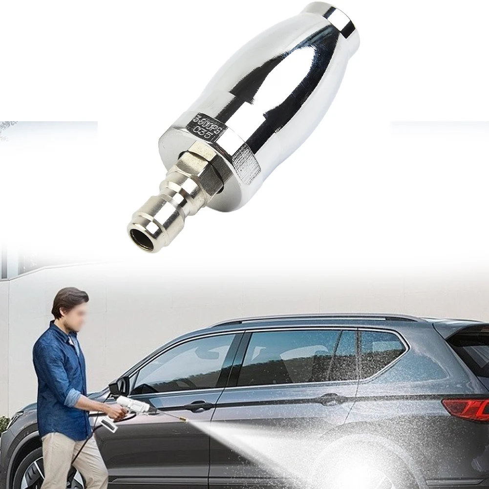 High Quality Strong Accessories Turbo Nozzle Head Silver Rustproof 1 Pc 1/4 Inch Quick Connect 3.0 GPM 3600 PSI