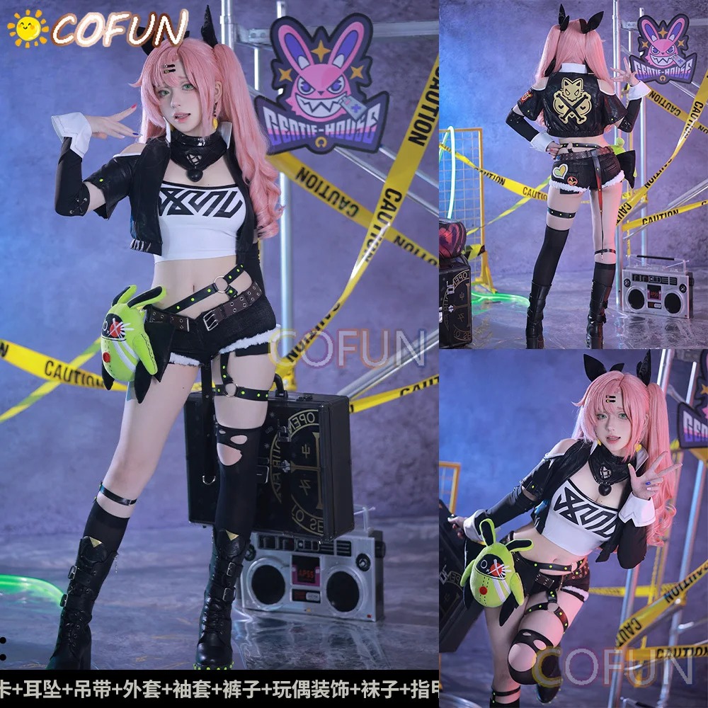 COFUN Game Zenless Zone Zero Nicole Demara Cosplay Costume Halloween Outfits Women Clothing Doll Full Set Wig