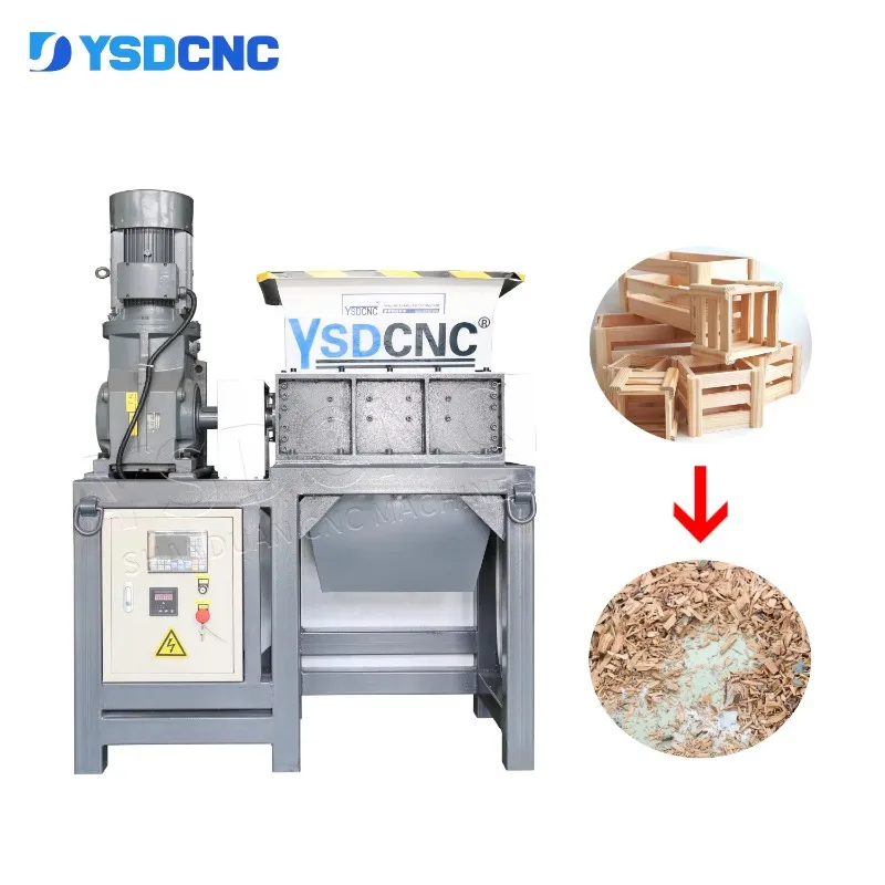 

Hot saleYSDCNC Cardboard Double Shaft Shredder Waste Wood Pallet Double Shaft Shredder Machine