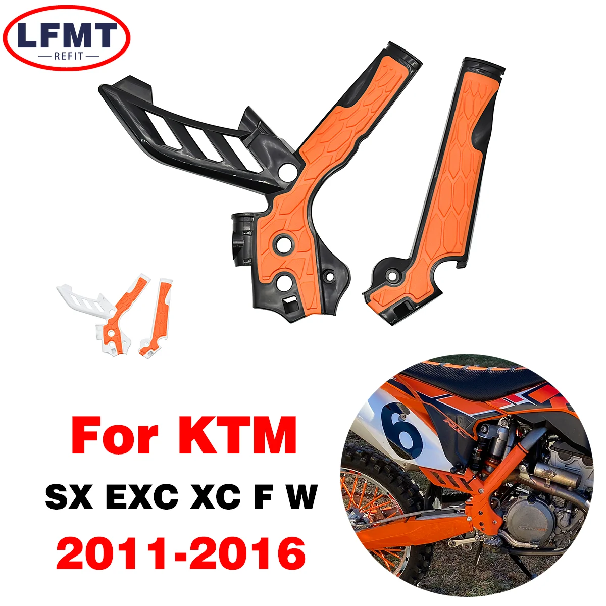 

For KTM Motorcycle Frame Guards Motocross X-Grip Protection Cover SX XCW XCFW SXF EXC EXCF 125 150 250 350 400 450 500 2011-2016