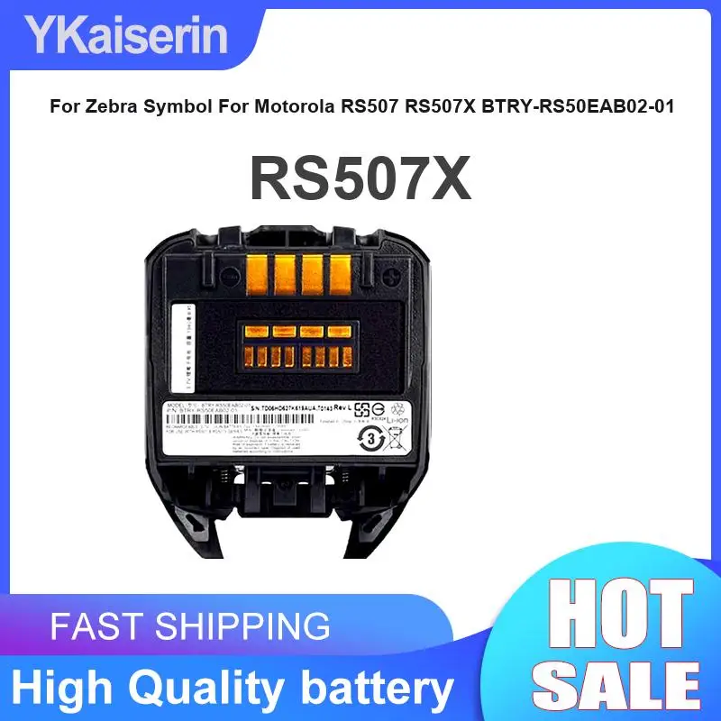 Portable Terminal Device Battery 1940mAh For Zebra Symbol For Motorola RS507 RS507X Btry-RS50EAB02-01