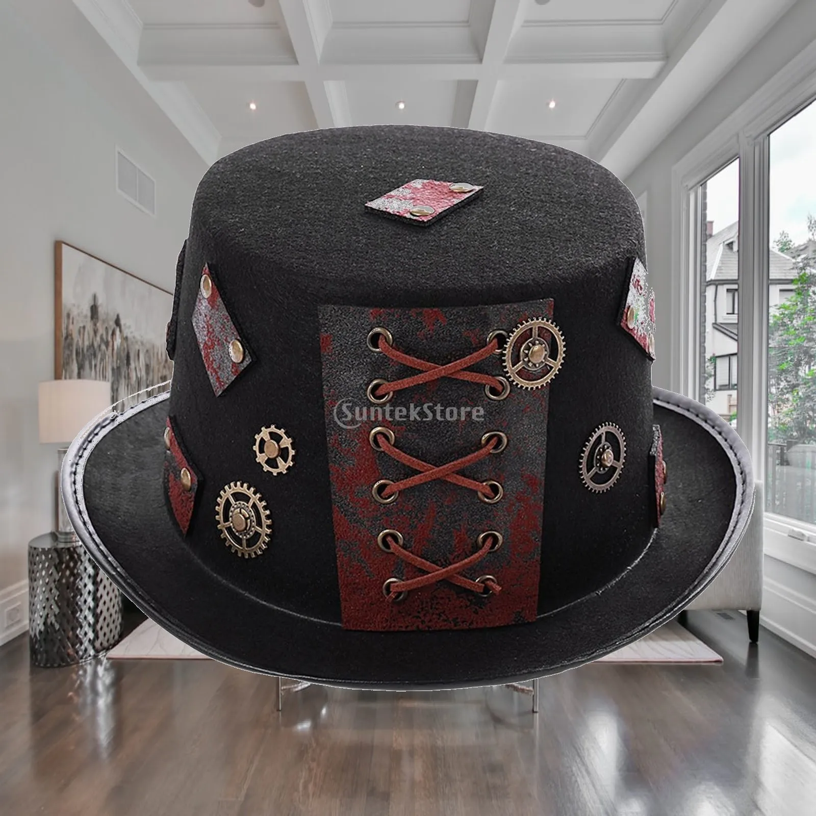 Steam Hat Magician Brim Gear Gothic Accessories Suitable for Masquerade Festival