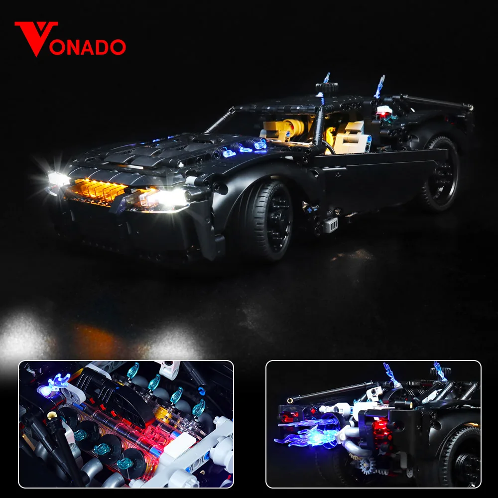 Vonado LED Lighting Set for 42127  Car Building Bricks Light Kit (NOT Include the Model) Bricks Toys for Children