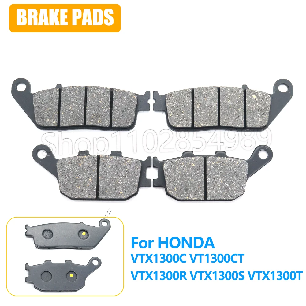 para-honda-vtx1300c-vtx1300r-vtx1300s-vtx1300t-vt1300ct-acessorios-para-motocicletas-vtx-1300-c-r-s-t-vt-1300ct-pastilhas-de-freio-dianteiras-e-traseiras