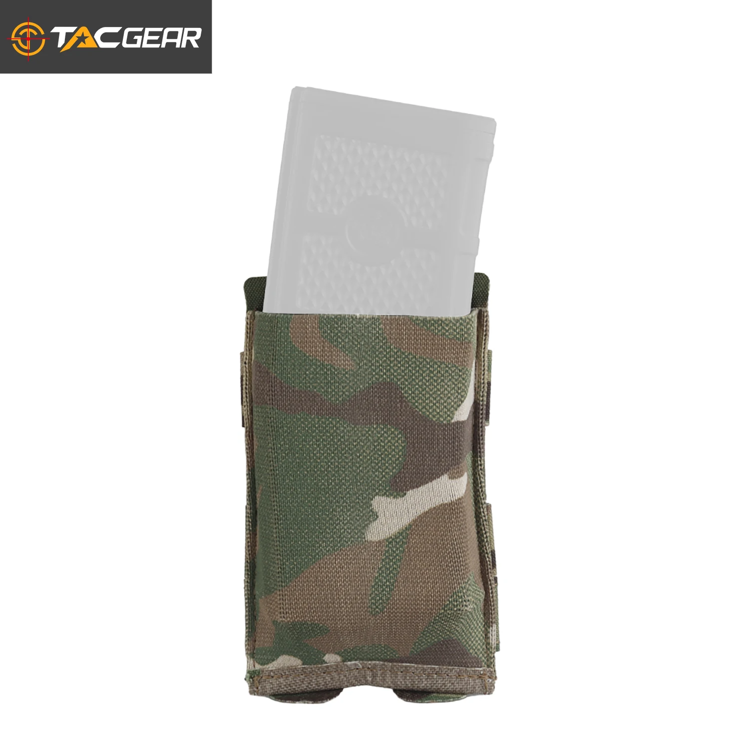 

TACGEAR Lightweight elastic Single mag pouch Rifle Magazine Holster for AR M4 5.56 .223 AK 7.62 .308