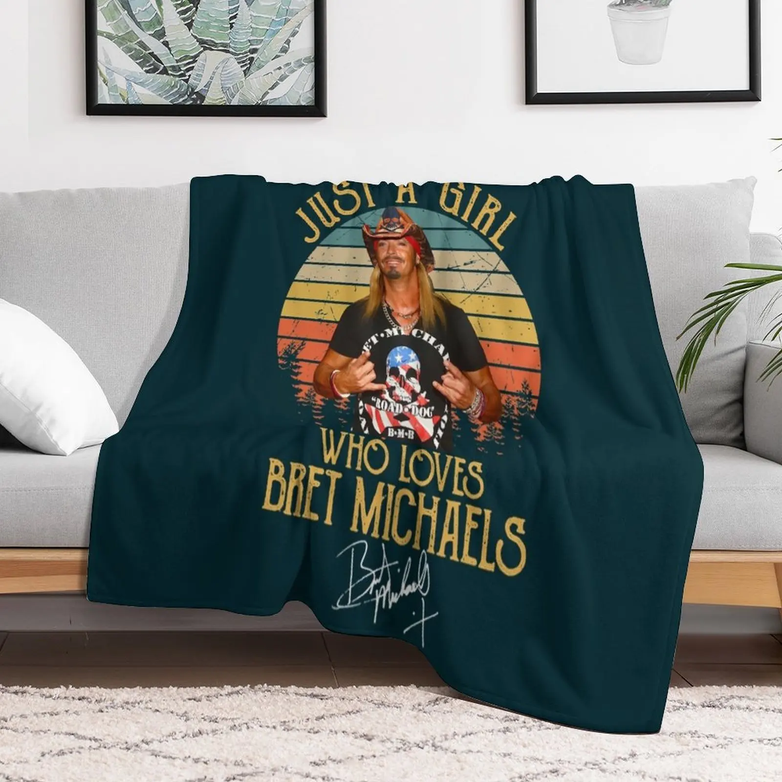 

Gift Idea Michaels Male Singer Bret Songwriter Funny Graphic Gifts Throw Blanket Multi-Purpose Moving Blankets