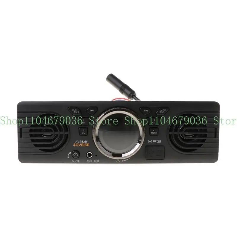652F Upgraded Car Music Player Hands-Free Call Receiver Car Interior Bluetooth-compatible Music Equipment