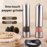 Electric Pepper Salt Grinder Stainless Steel Grinder Rechargeable Electric Grinder Set Automatic Spice Grinder