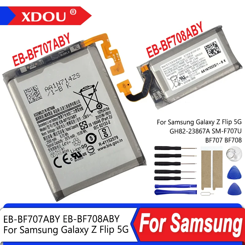 

Совершенно новый аккумулятор EB-BF707ABY EB-BF708ABY для Samsung Galaxy Z Flip 5G GH82-23867A SM-F707U BF707 BF708, аккумуляторы для телефонов + инструменты
