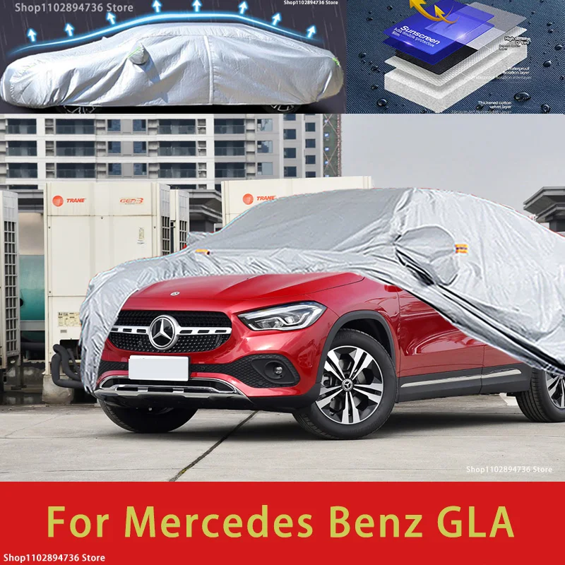 

For Mercedes Benz GLA Outdoor Protection Full Car Covers Snow Cover Sunshade Waterproof Dustproof Exterior Car accessories