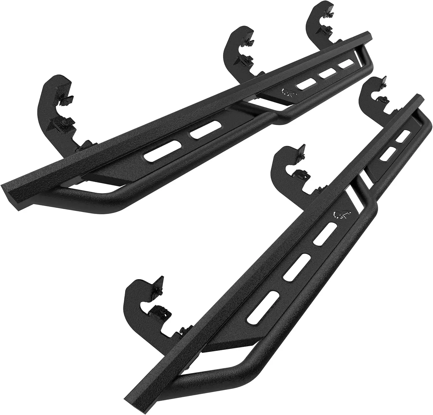 Side Steps for 2015-2026 Colorado Canyon Crew Cab Heavy Duty Pickup Truck, Off Road Nerf Bars, Black Heavy Texture Running Boards
