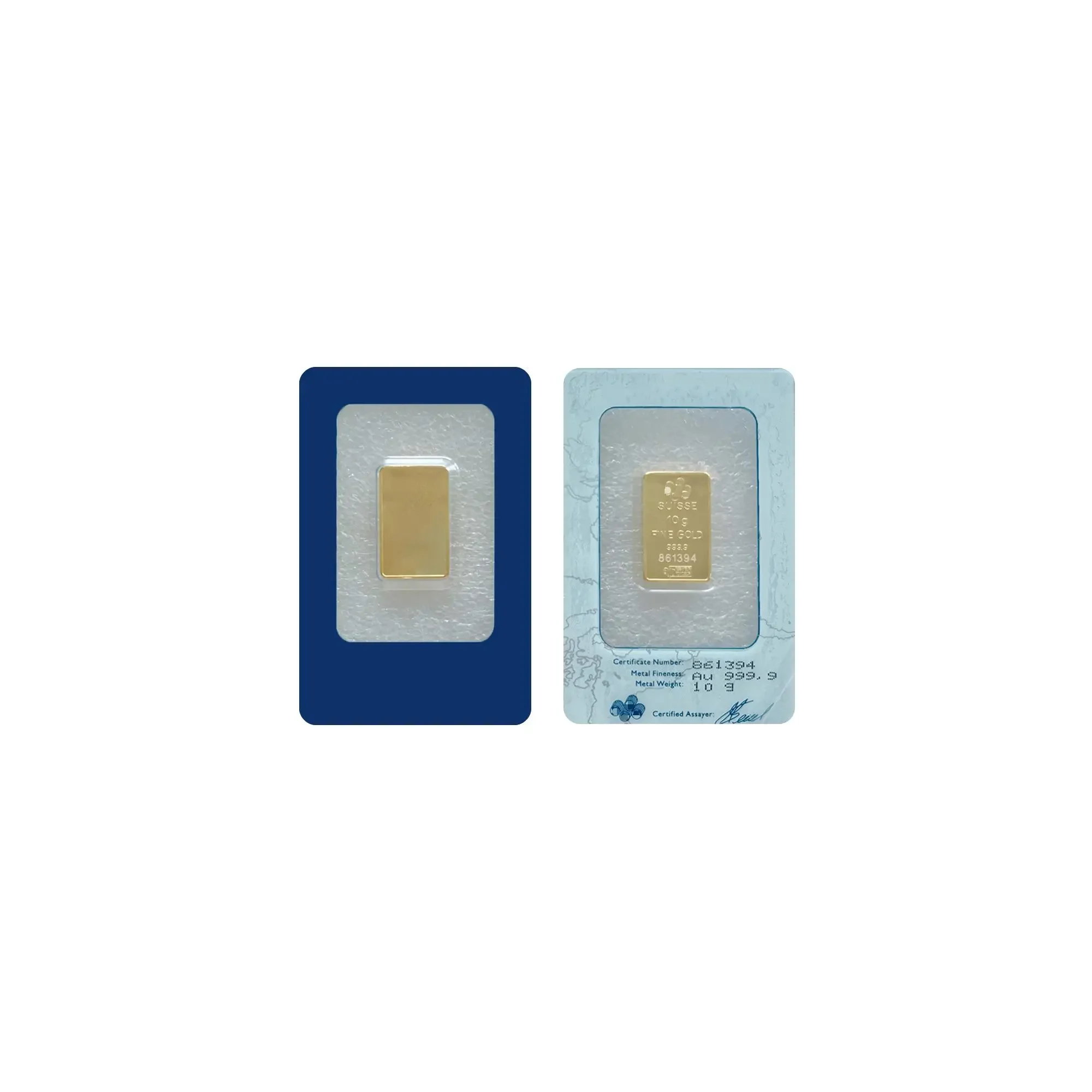 10g Gold Bar High Quality Gold Plated Lady Gold Bar Bullion Non-Magnetic Sealed Packing Copy Gifts