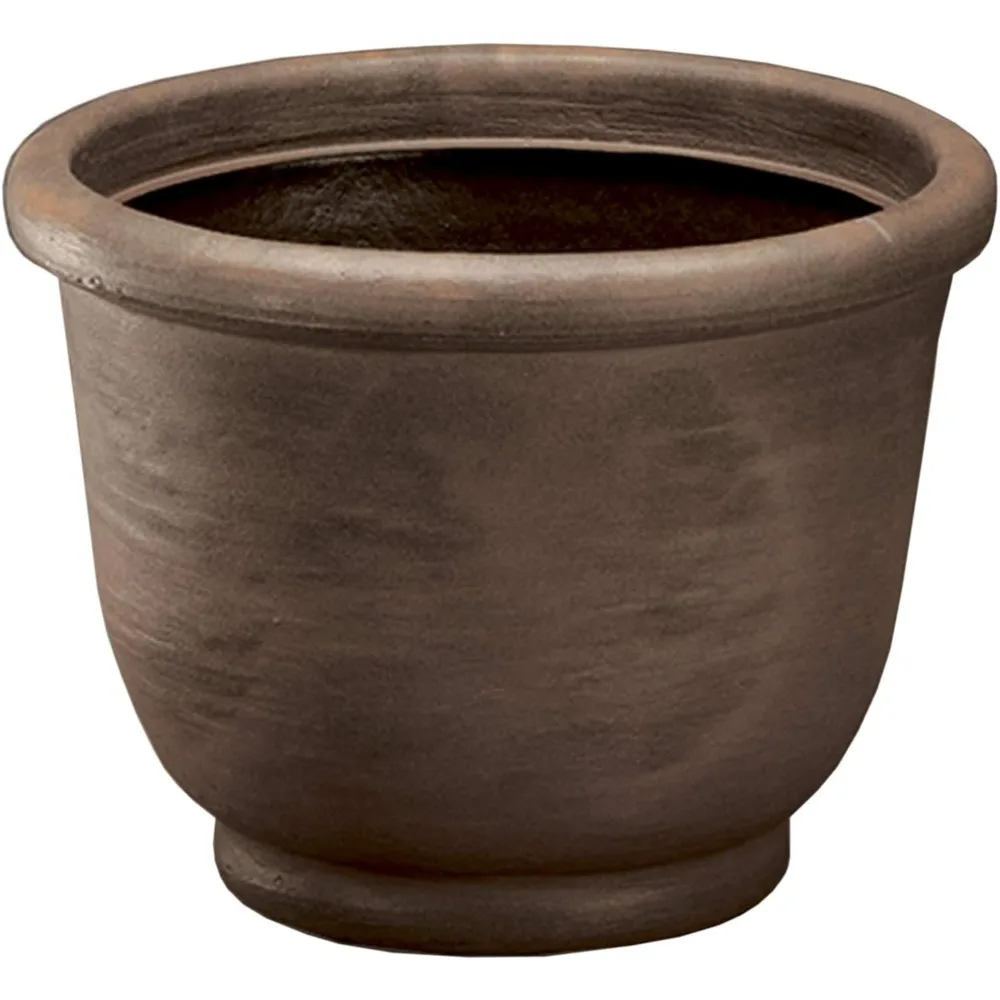 

Crescent Garden Agave Planter, Charming Old-World Plant Pot, 21-Inch (Rust)