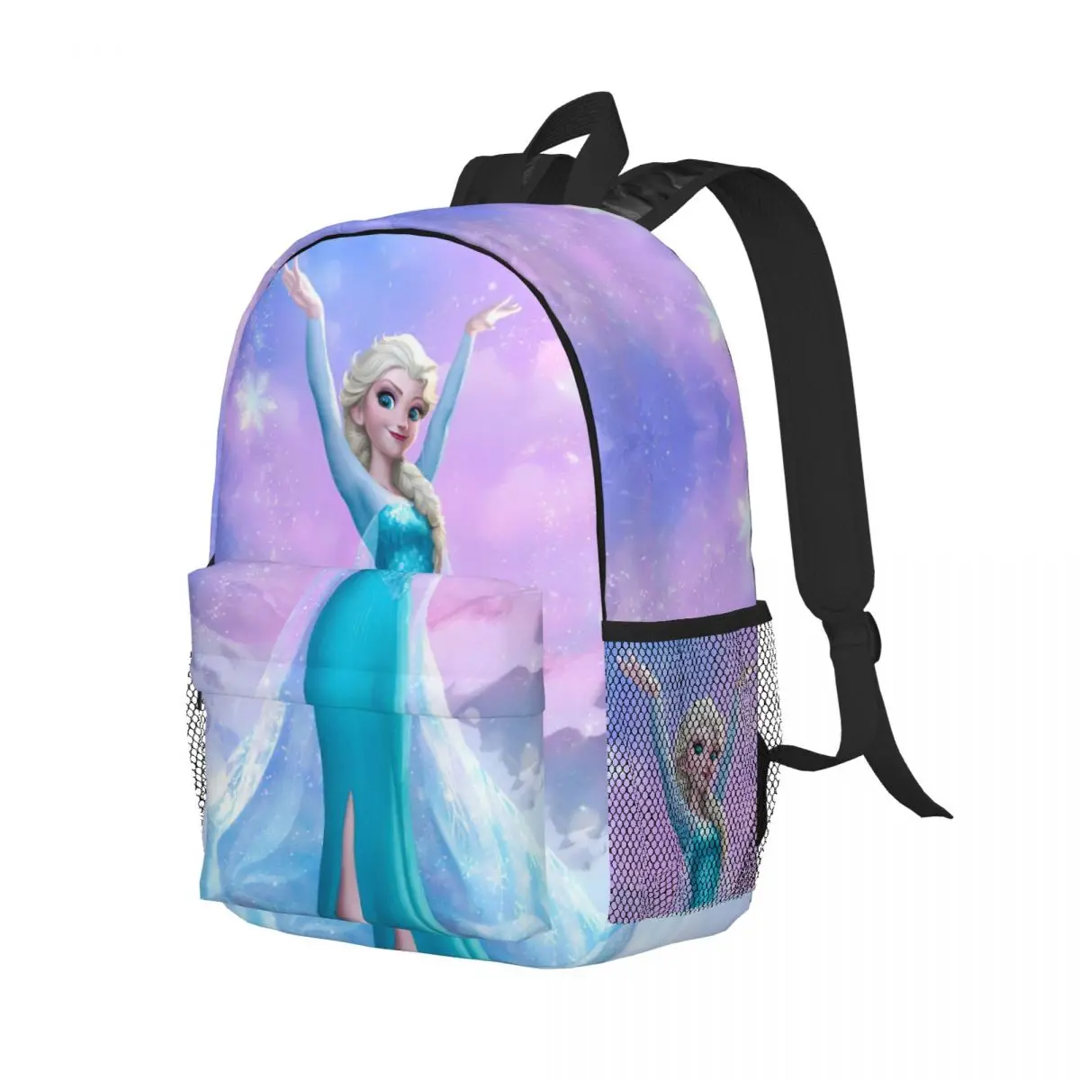 Impermeável Mochila de Alta Capacidade, Trendy Laptop Travel Book Bag, Nova Moda, Faculdade, Frozen, 15 Polegada