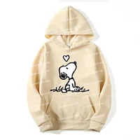 (MINISO) dibujos animados Comics Snoopy hombres Sudadera con capucha mujeres Sudadera con capucha pulóver Tops primavera otoño hombres Casual pareja sudadera hombres ropa