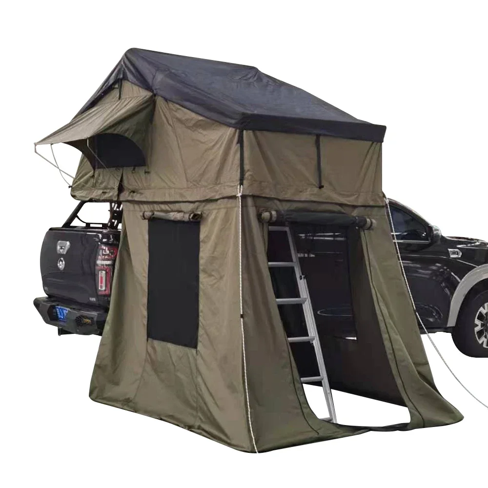 

Sunday Campers 4X4 Quality Folding Outdoor Shell Roof Top Tent Extended Type Camping Soft Rooftent