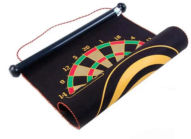 2 Side 17 inch Magnetic Indoor Sport Double target Nerf Dart Gun Flocking Dartboard 10 Darts + 1 Dart Board