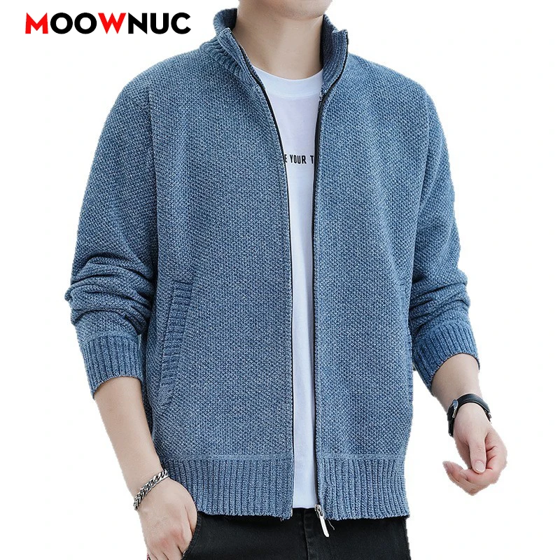 الخريف سترة الموضة للرجال سترة عادية Hombre الدافئة الصلبة عالية الجودة ربيع جديد كم طويل الذكور الشارع الشهير الشباب العلامة التجارية