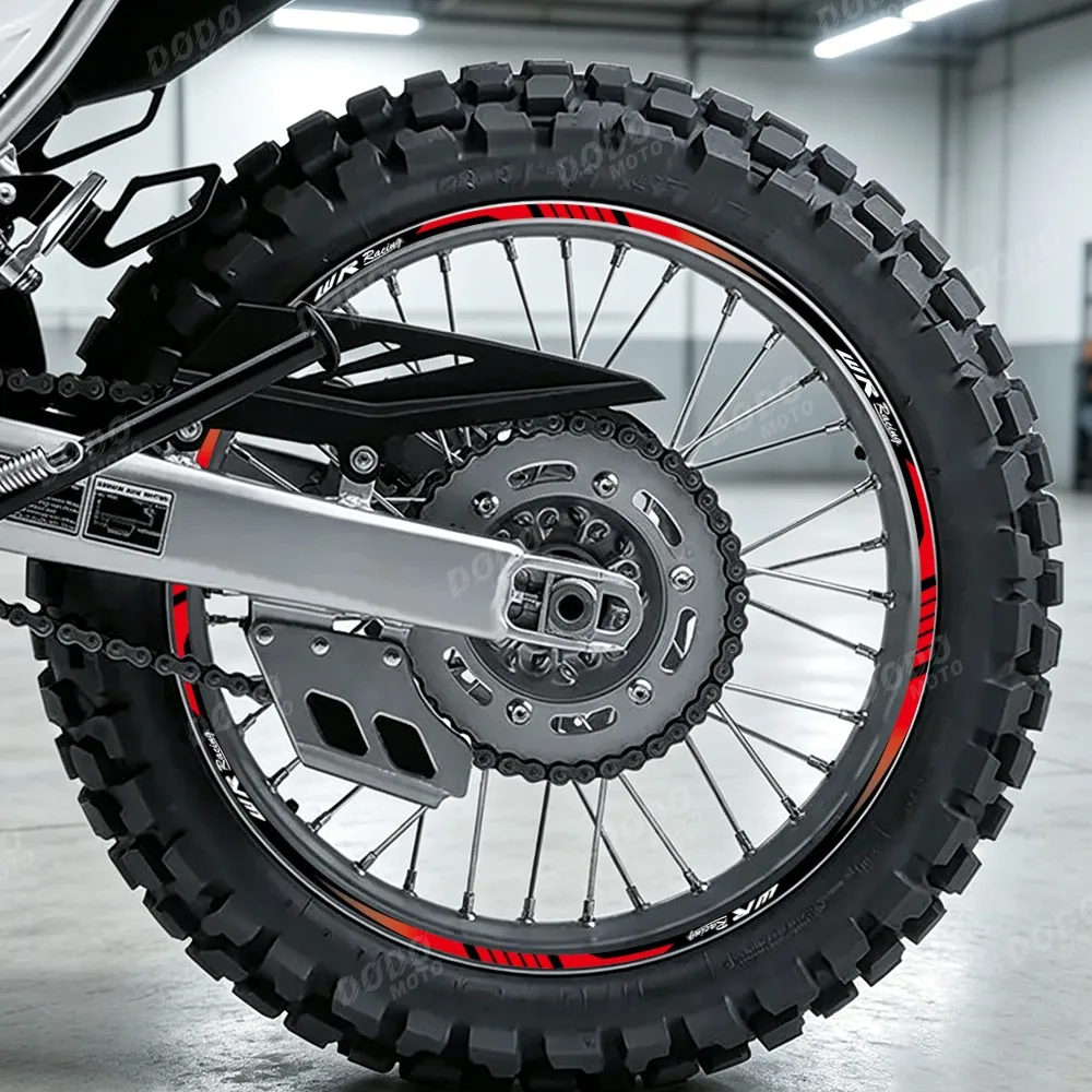 For WR200 WR250F WR450F WR 125R 250F 450F 200 Motorcycle Reflective Wheel Rim Sticker Front 21 Back 18 Stripe Decal Waterproof