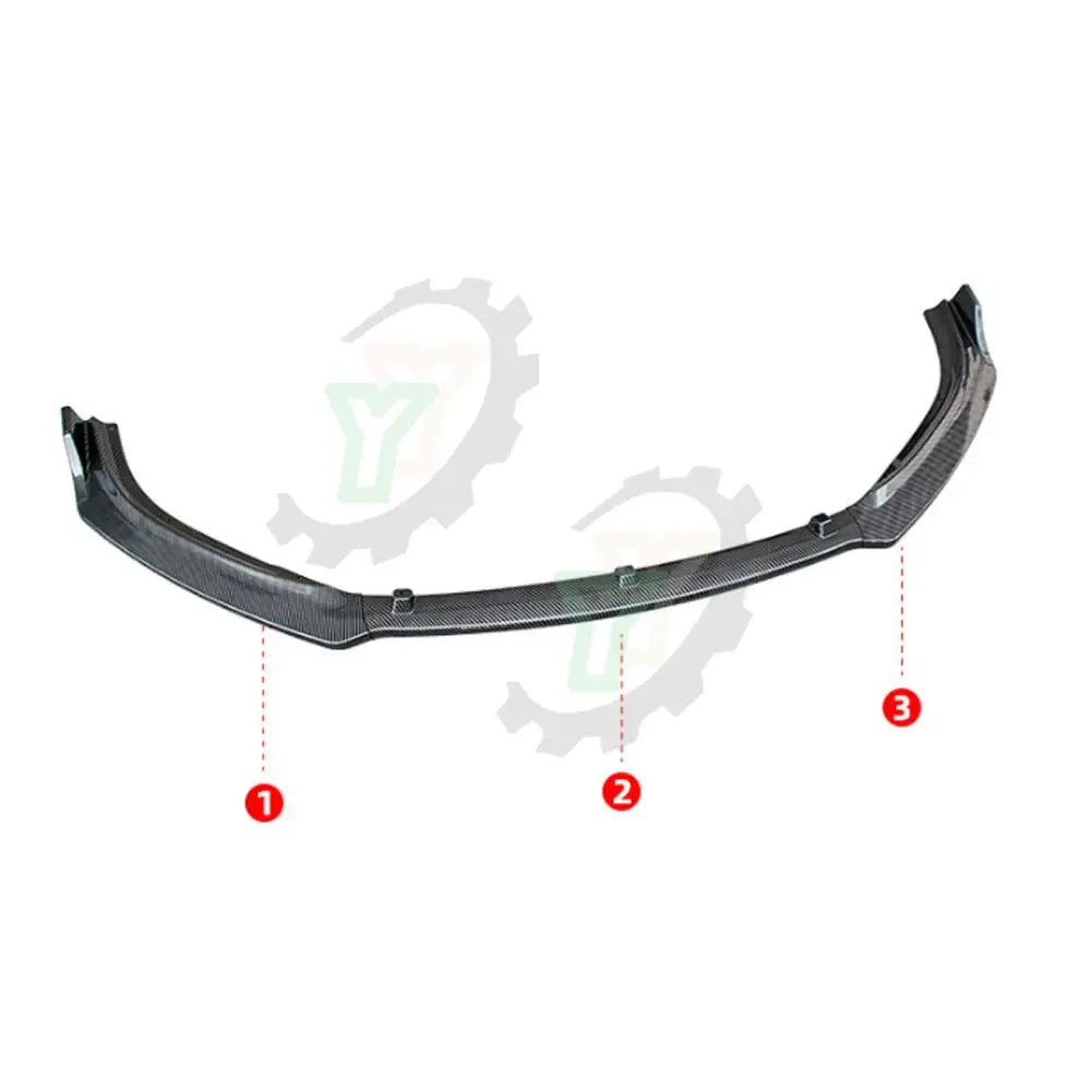 Car Front Bumper Lip Spoiler Splitter Diffuser Detachable Body Kit Cover Guard For Mazda 6 Atenza 2014 2015 2016 2017 2018