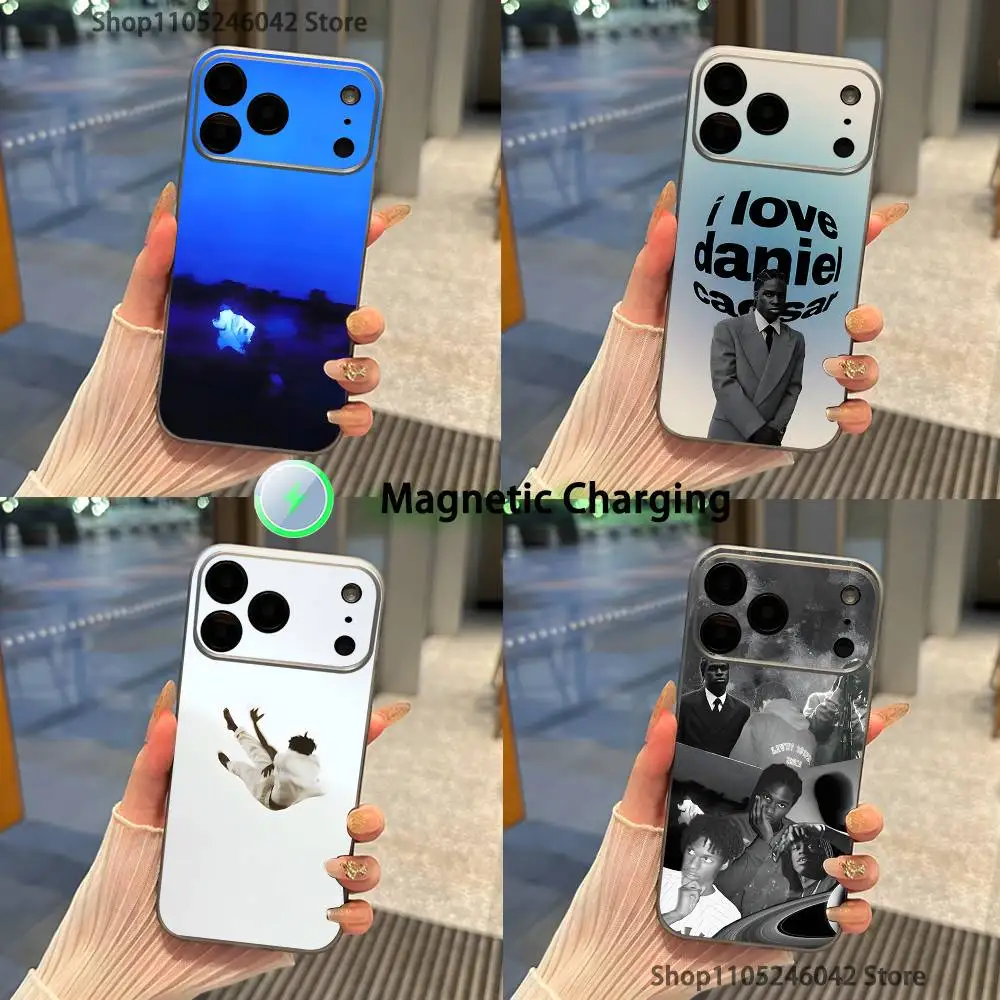 

D-Daniel C-Caesar Never Enough Magnetic Wireless Charging Transparent gray Phone Case For iPhone 17,16,15,14,13,12,Pro,Max,Plus