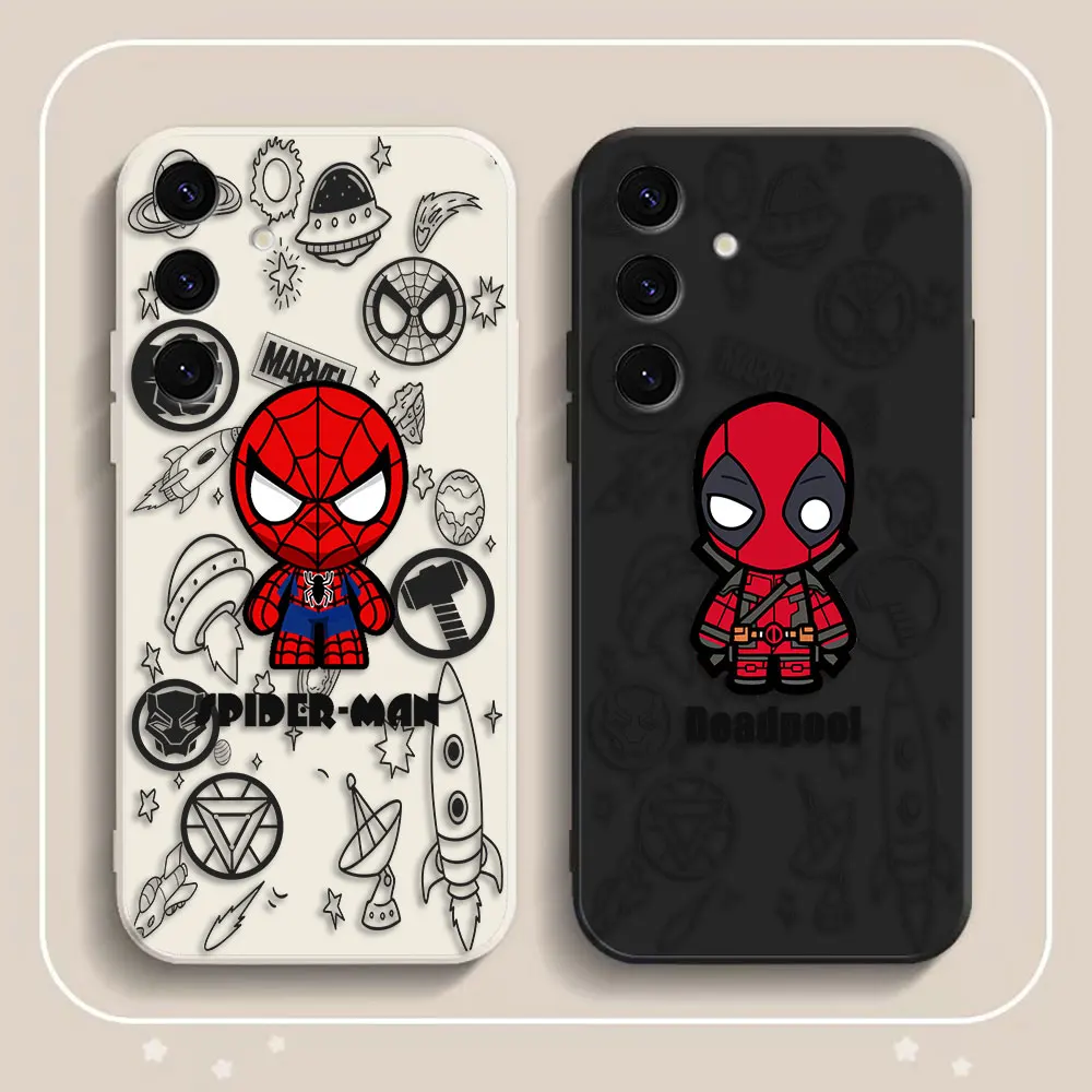 

Marvel Iron Spider-Man Deadpool Custom Photo Phone Case For Samsung Galaxy S25 S24 S23 S22 S21 S20 FE S10 S30 S11 ULTRA TPU Case