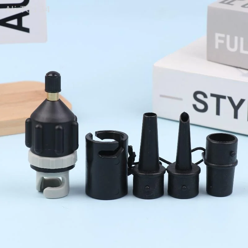 SUP Board Inflatable Pump and Air Valve Adapter Kit with Paddle Boat Kayak Tire Air Connector.